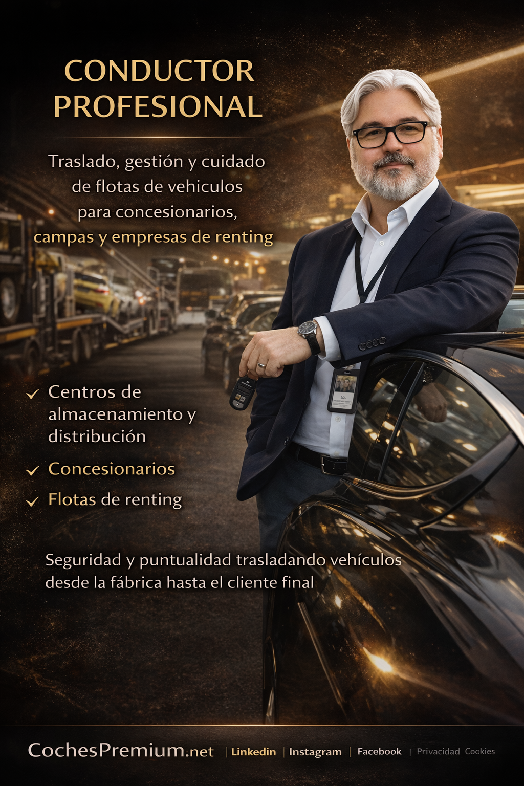 Servicio profesional de traslado y gestión de flotas